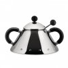 Alessi 9097 Cukiernica Stalowa z Łyżeczką / Czarna