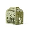 Kähler ORANGERY Lampion / Świecznik Zielony 16 cm