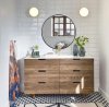 Villa Collection MIRROR Lustro Ścienne Okrągłe 100 cm Czarne