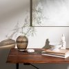 Kähler HAMMERSHØJ Szklany Wazon do Kwiatów 15 cm Brązowy Walnut