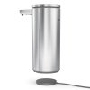 Simplehuman SENSOR Stalowy Automatyczny Dozownik do Mydła, Płynu, Żelu Antybakteryjnego - Akumulatorowy 414 ml Srebrny Matowy