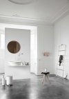 Menu BATH Kosz na Śmieci Łazienkowy 7 l Biały / Pokrywa Srebrna