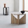 Kristina dam studio CURVED Stalowy Stolik Pomocniczy - Boczny / Czarny