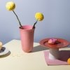 Lyngby Porcelain RHOMBE Wazon do Kwiatów 20 cm Różowy