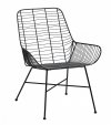 Villa Collection NORDIC Krzesło Metalowe 77 cm Czarne