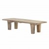 Bloomingville RIBER Ławka z Drewna z Recyklingu 102 cm / Naturalna
