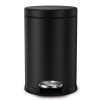 simplehuman BLACK Kosz na Śmieci Łazienkowy 4,5 l / Czarny Mat