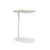 Muuto RELATE Stolik Pomocniczy - Boczny 73,5 cm Biały / Blat Fornir Dębowy