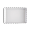 Emile Henry NATURAL CHIC Ceramiczna Forma do Tarty 24x34 cm Prostokątna - Biała