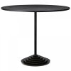 Aytm SOLUS Stół Okrągły z Marmurową Podstawą 90 cm Czarny