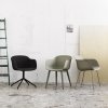 Muuto FIBER ARMCHAIR TUBE BASE Krzesło - Szare