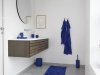 ZONE Denmark TILES Dywanik Łazienkowy 80x50 cm / Granatowy Indigo
