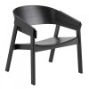 Muuto COVER LOUNGE Krzesło Drewniane - Czarne