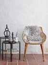 Bloomingville AMIRA Krzesło z Rattanowym Siedziskiem