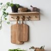 House Doctor SATE Drewniany Wieszak na Ubrania z Półką / Naturalny