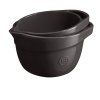Emile Henry KITCHEN Ceramiczna Miska Kuchenna do Mieszania Ciasta 3,5 l / Czarna