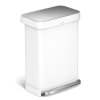 simplehuman LINER POCKET Kosz Pedałowy 55 l / Biały