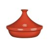 Emile Henry TAGINE Ceramiczne Naczynie do Gotowania 1,8 l Czerwony