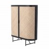 Bloomingville EMBER Komoda Metalowa z Bambusowym Frontem