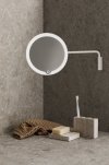 Blomus MODO Ścienne Lusterko Kosmetyczne Powiększające z Podświetleniem LED Czarne