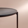 Eva Solo SAVOYE Okrągły Stolik Kawowy 60 cm (wys. 35 cm) Czarny / Blat Dąb Naturalny