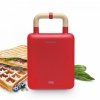 Ade KITCHEN Sandwich Opiekacz do Kanapek i Gofrownica 2w1 / Czerwony