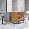 Muuto RELATE Stolik Pomocniczy - Boczny 60,5 cm Biały / Blat Fornir Dębowy