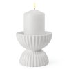 Lyngby Porcelain TURA Świecznik 8 cm / Biały