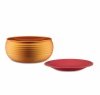 Alessi ONDINE Aluminiowy Pojemnik z Pokrywką - Il Tornitore Matto / Pomarańczowy