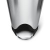 simplehuman BUTTERFLY Motylkowy Kosz Pedałowy 18 l Stal FPP / Srebrny