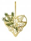 Rosendahl KAREN BLIXEN Christmas Zawieszka Świąteczna - Serce 25 cm Złote