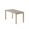 Muuto COUPLE Stolik Kawowy z Ceramicznym Blatem 84x40 cm / Jasny Dąb - Blat Gładki Taupe