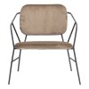 House Doctor KLEVER Krzesło Lounge Chair - Brązowe