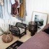 House Doctor STORY Gazetnik - Stojak na Gazety, Magazyny - Rattanowy Czarny