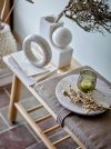 Bloomingville LINDE Drewniana Ławka z Tapicerowaną Poduchą