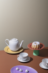 Lyngby Porcelain RHOMBE Dzbanek do Herbaty 1,9 l Biały