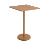 Muuto LINEAR Kwadrat Ogrodowy Stolik Kawowy 70 cm / Wys. 105 cm / Pomarańczowy