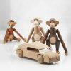 Kay Bojesen MONKEY Dekoracja - Figurka Drewniana Małpka Mała - Drewno Klon/Buk