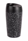 Sagaform LOKE Stalowy Kubek Termiczny 240 ml Czarny Nakrapiany