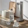 Stelton BRUS CARBONATOR Ekspres do Gazowania - Stalowy Saturator do Wody Gazowanej / Srebrny Połysk