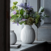 Lyngby Porcelain CURVE Wazon do Kwiatów 12 cm Biały