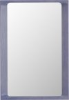 Muuto ARCED Lustro Ścienne w Drewnianej Ramie 80 cm / Liliowe