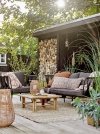 Bloomingville PAVONE Fotel Ogrodowy / Czarny