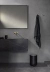 Menu BATH Kosz na Śmieci Łazienkowy 7 l Czarny Matowy / Pokrywa Srebrna