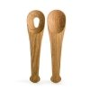 Sagaform OVAL OAK Łyżki do Sałaty - Sztućce Dębowe