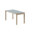 Muuto COUPLE Stolik Kawowy z Ceramicznym Blatem 84x40 cm / Jasny Dąb - Blat Gładki Niebieski Pale Blue