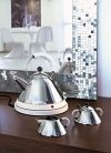 Alessi 9097 Cukiernica Stalowa z Łyżeczką / Czarna