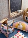 Bloomingville HIGMA Tablica Kredowa z Szufladkami dla Dzieci