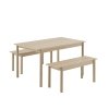 Muuto LINEAR Biurko / Stół Drewniany 140x85 cm Dębowy