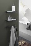 Zack LINEA BLACK Półka Łazienkowa 46,5 cm Czarna